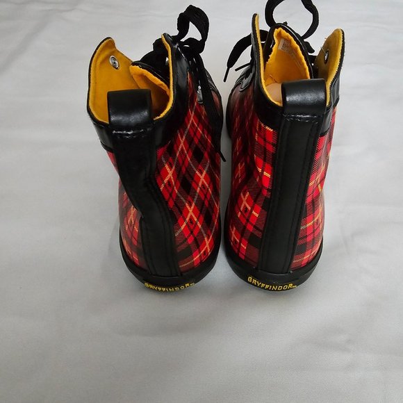 Harry Potter Gryffindor House Plaid Hi-Top Lace-Up Sneaker Men's Size 10 NWT - Picture 9 of 14